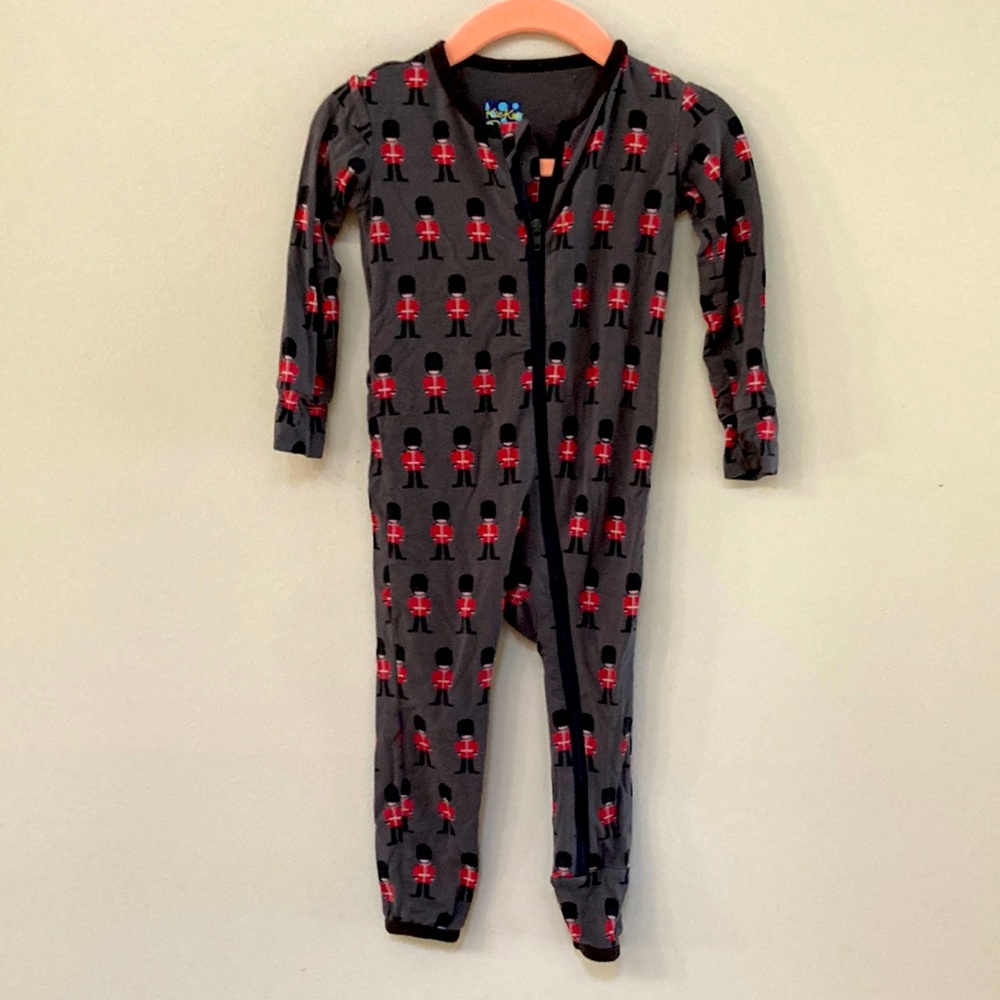 Kickee Pants zip up coverall in London size 9-13 months